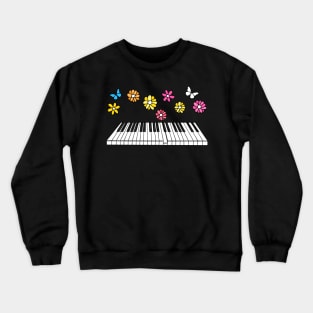 Mother's Day Piano Mom Pianist Female Musician Crewneck Sweatshirt